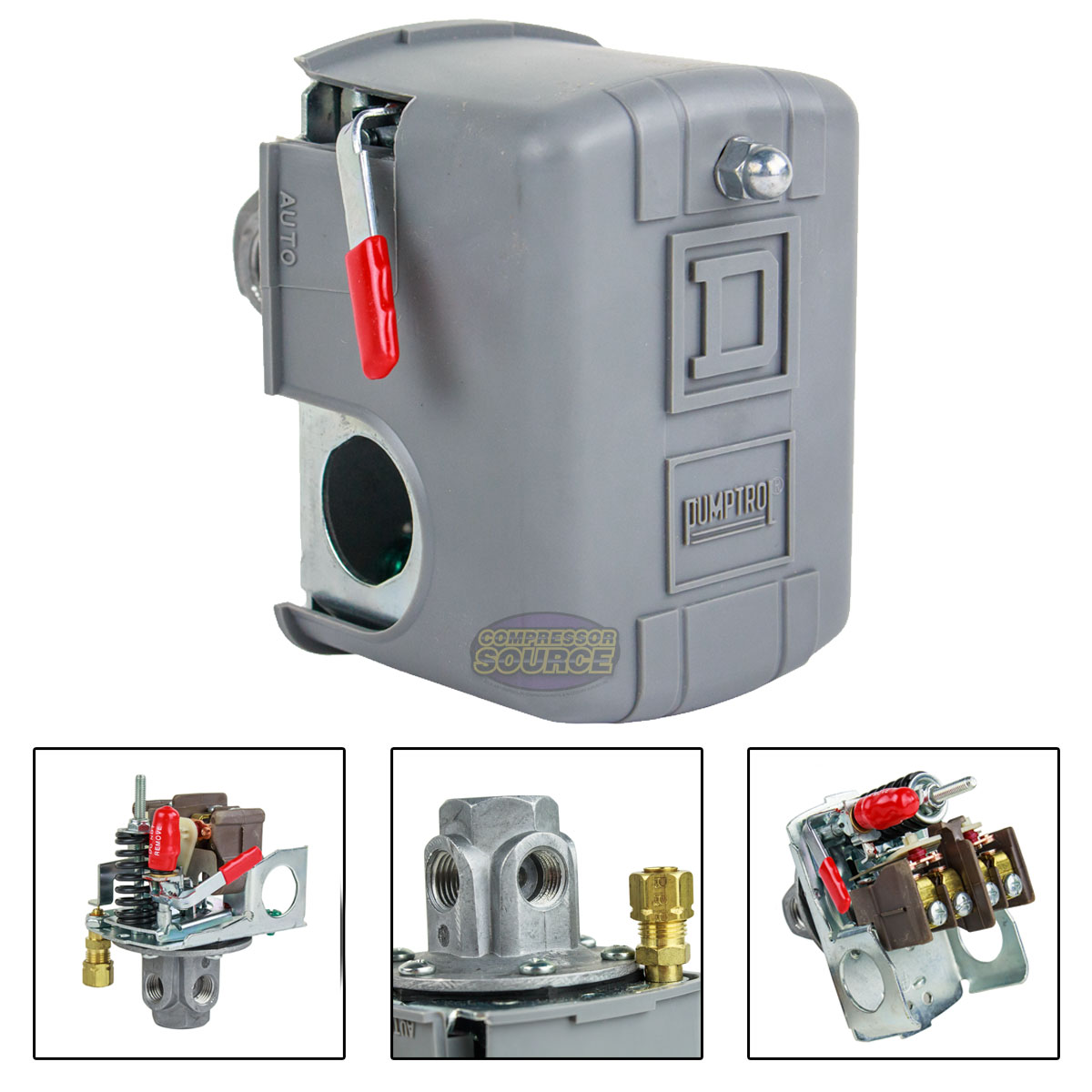 Square D 4 Port 135175 PSI Air Compressor Pressure Switch